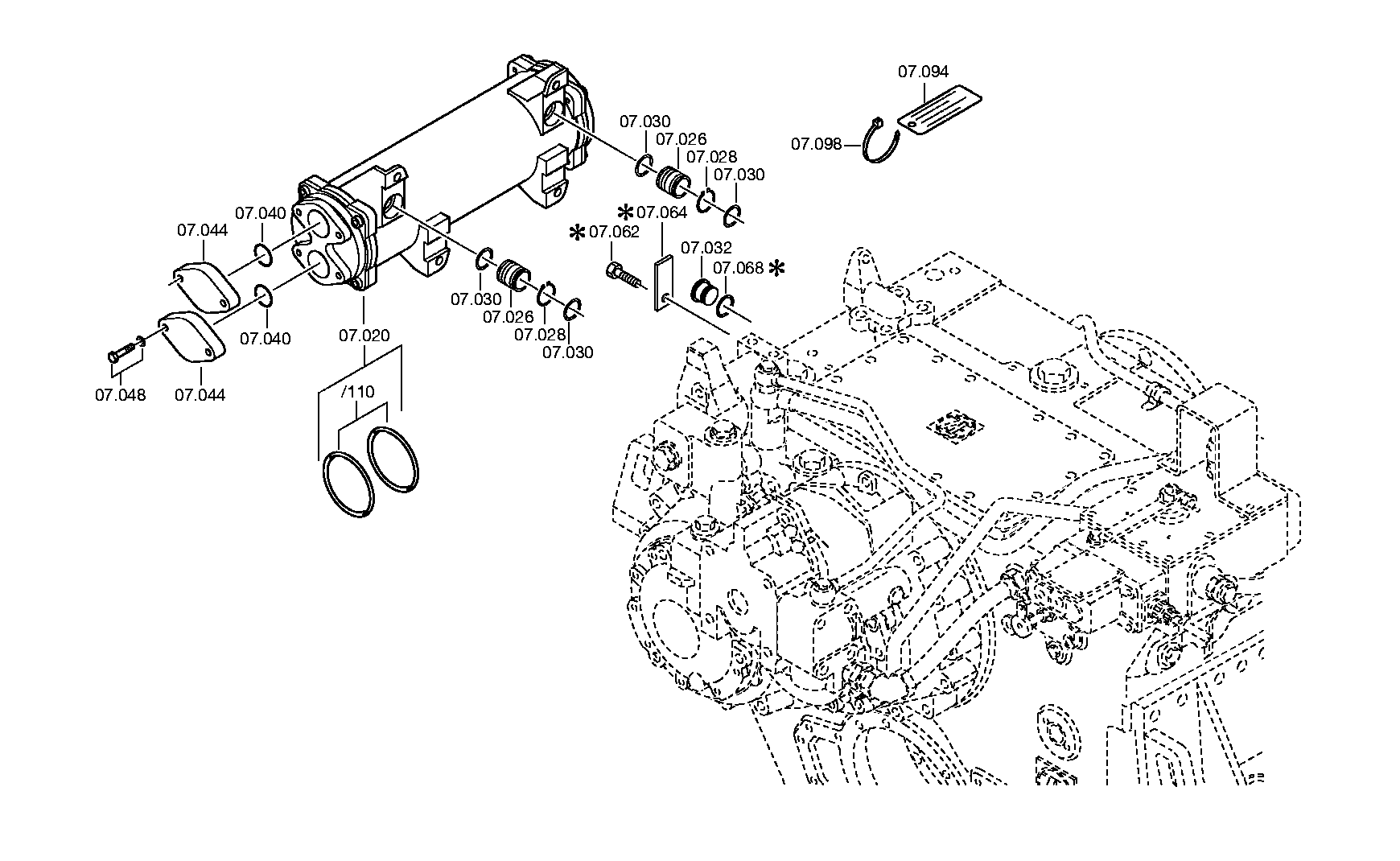 CONTROL LINE 3084207235 ZF