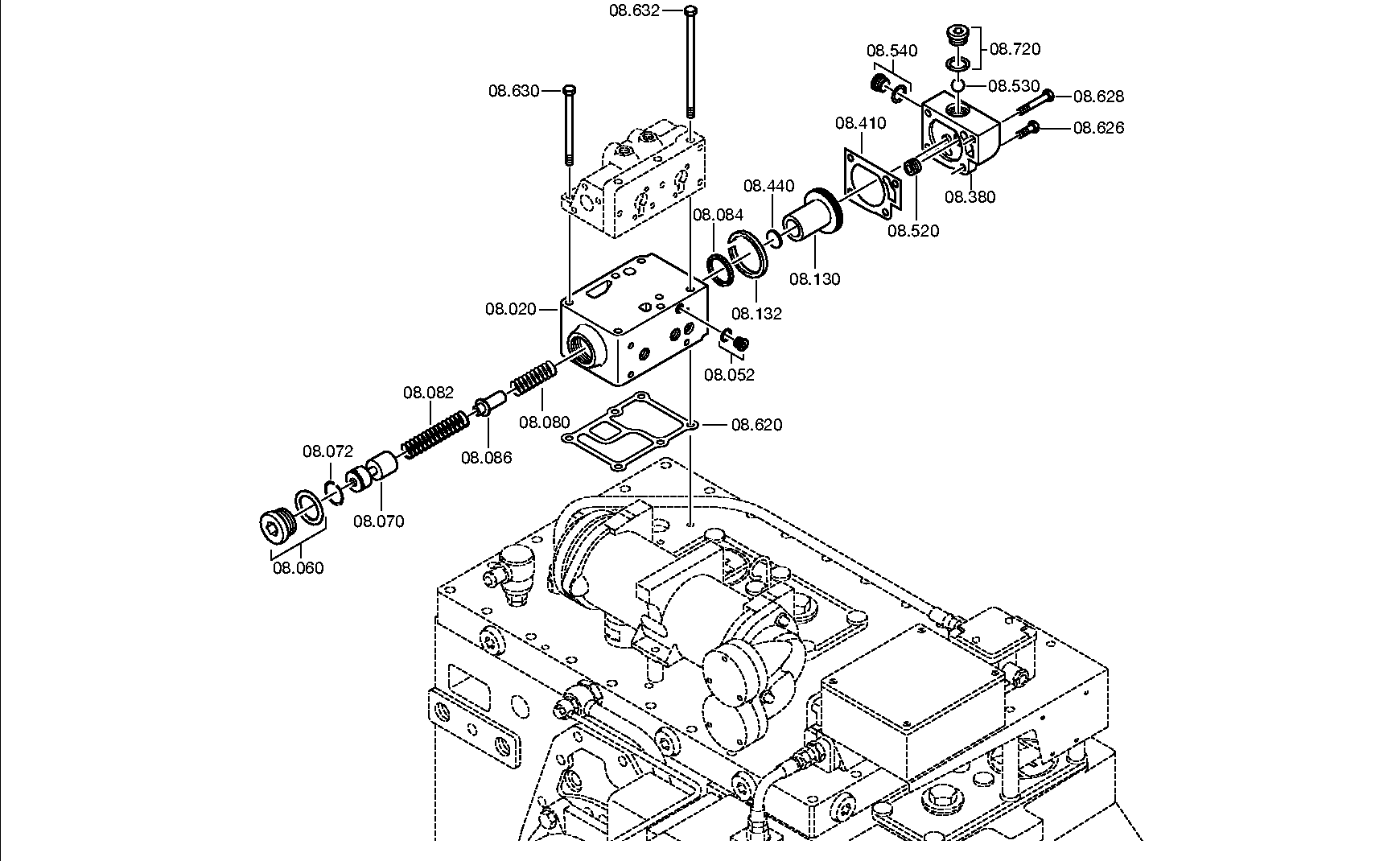 Болт с шестигранной головкой 0636010533 ZF