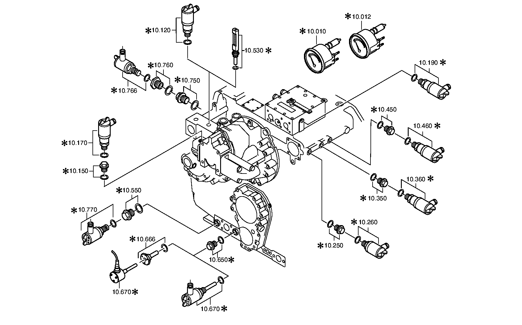 Болт с шестигранной головкой 0636016184 ZF