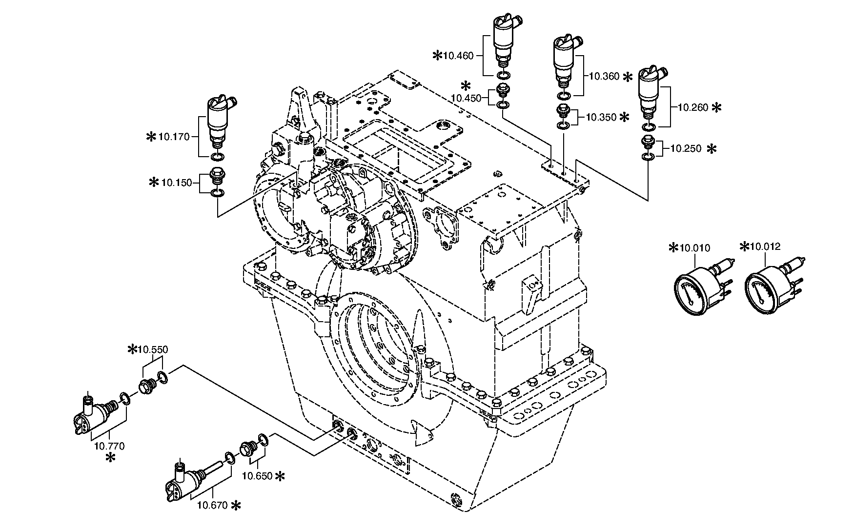 Болт с шестигранной головкой 0636011061 ZF