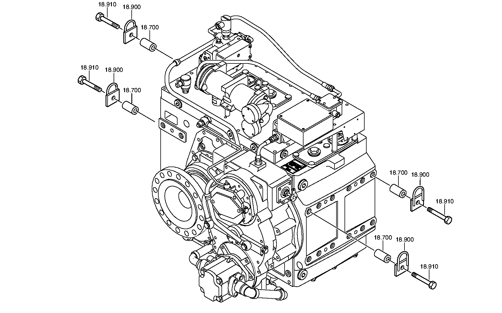 Болт с шестигранной головкой 0636011702 ZF
