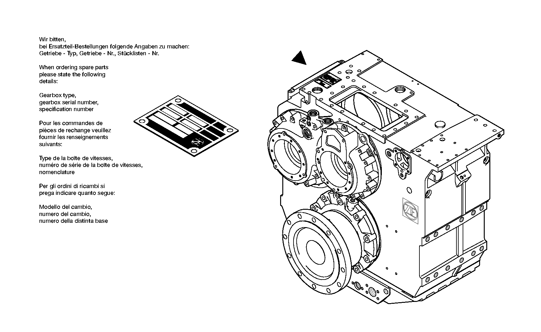 Коробка отбора мощности 3084115422 ZF