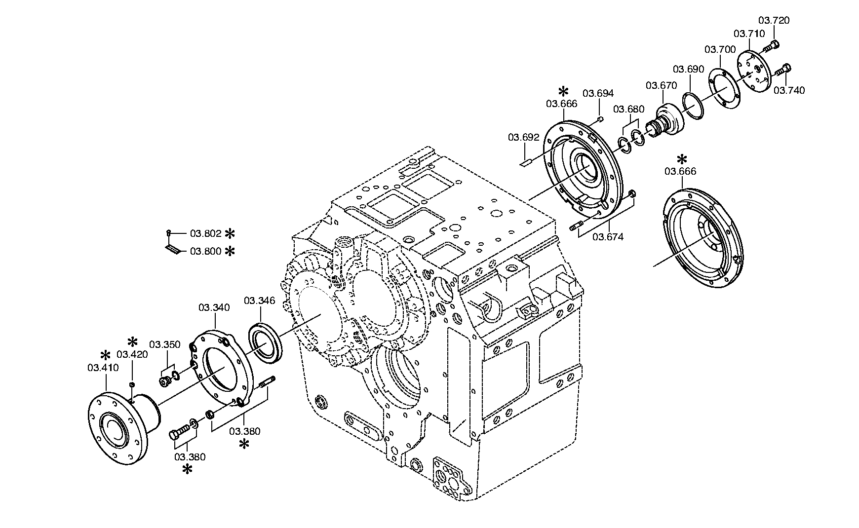 Промежуточный вал 3085303022 ZF