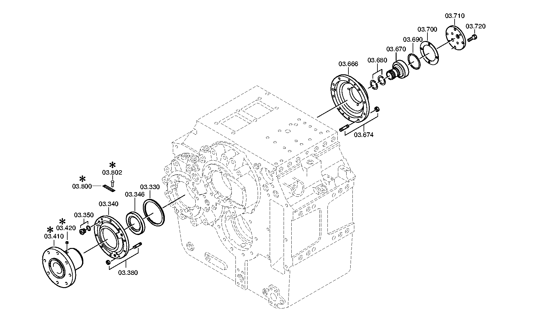 Фланец 3083309023 ZF