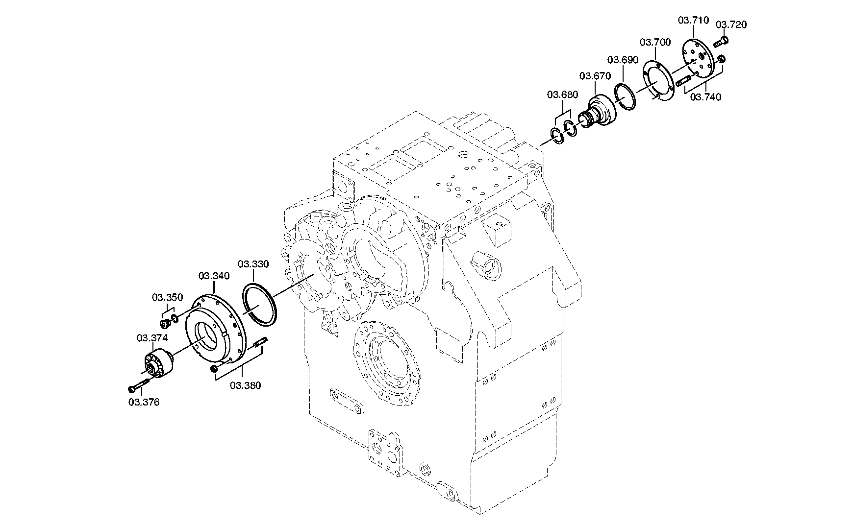 Промежуточный вал 3083303023 ZF