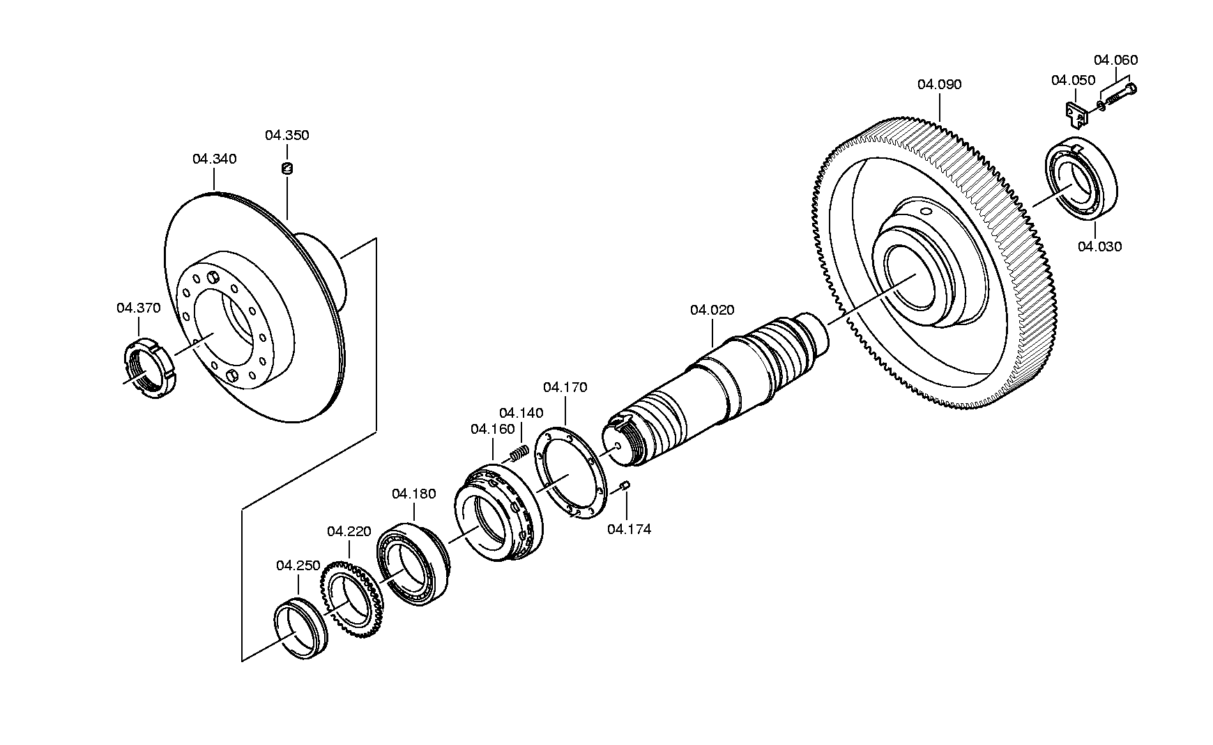 Фланец выходного вала 3085204001 ZF