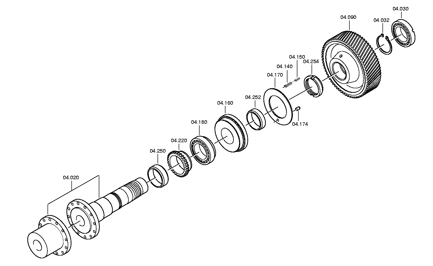Фланец выходного вала 3085204014 ZF