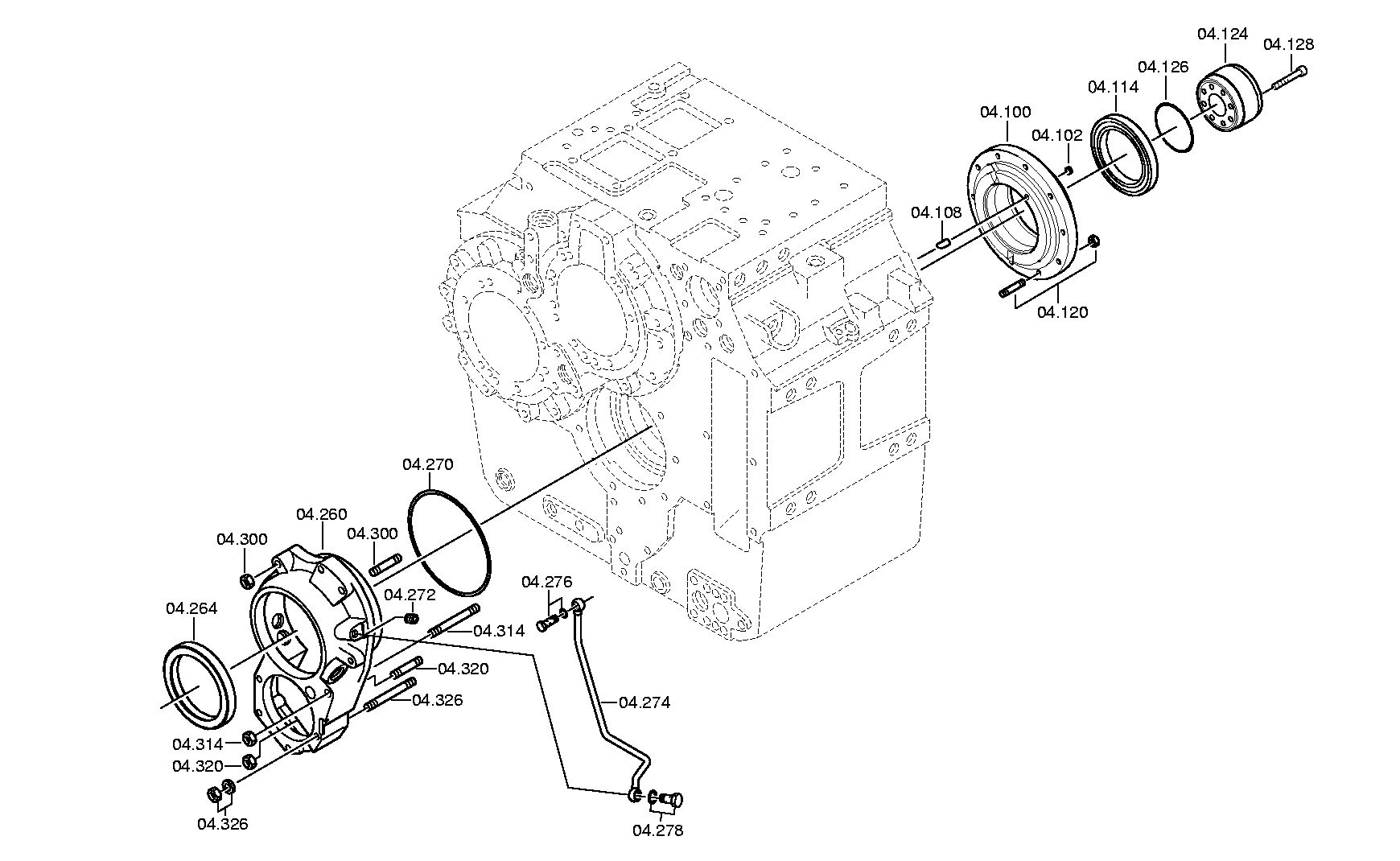 Фланец выходного вала 3085204013 ZF