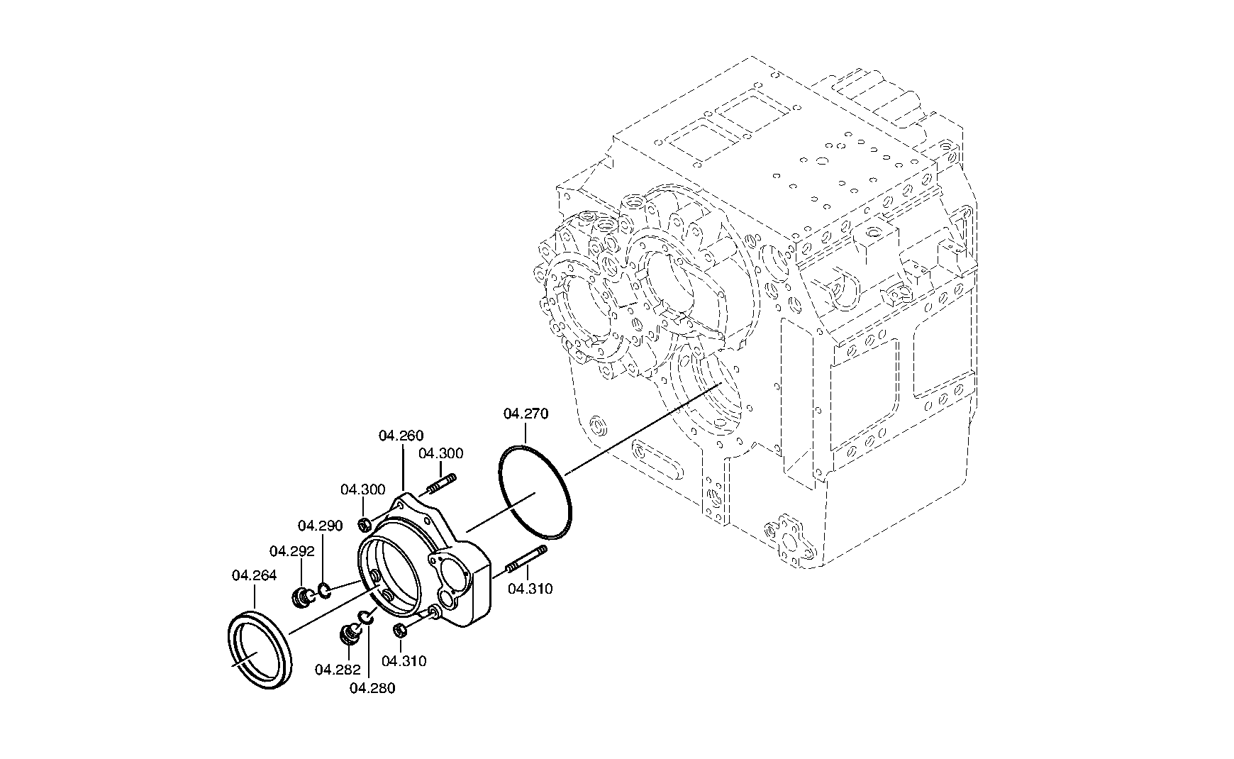 Фланец выходного вала 3083304040 ZF