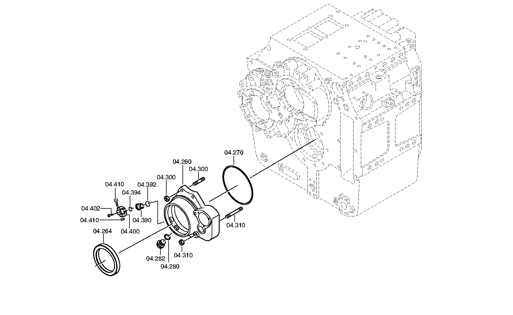 Фланец выходного вала 3083304031 ZF