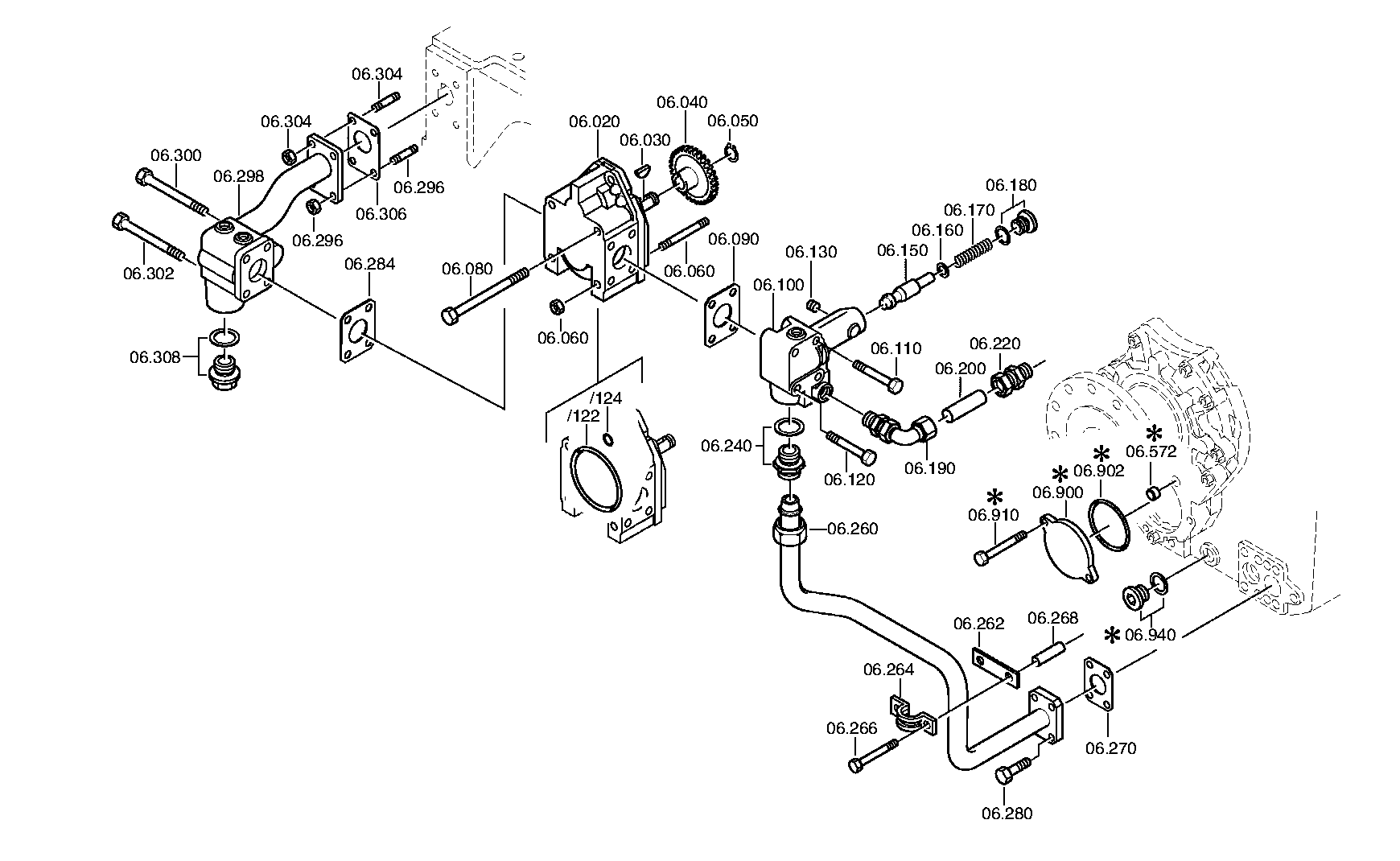 SUCTION LINE 3085206024 ZF
