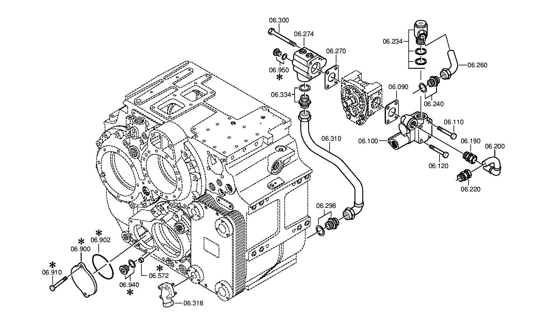 SUCTION LINE 3085207210 ZF