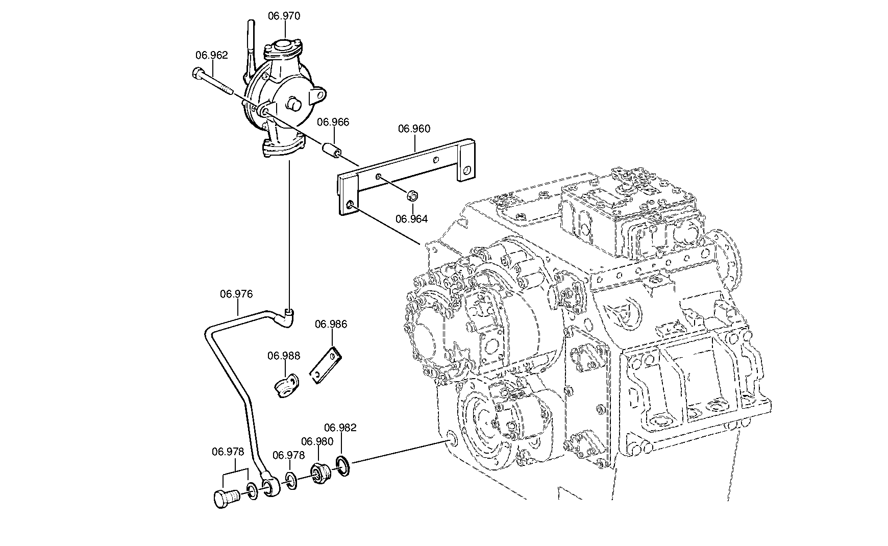 SUCTION LINE 3085207064 ZF