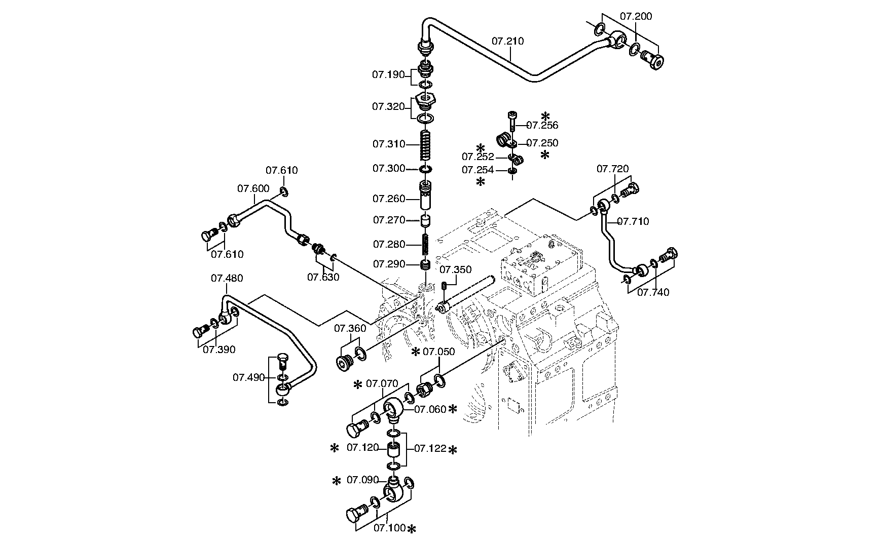 Болт с шестигранной головкой 0636010757 ZF
