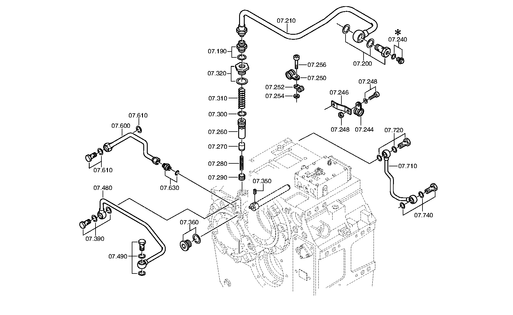 CONTROL LINE 3085207087 ZF