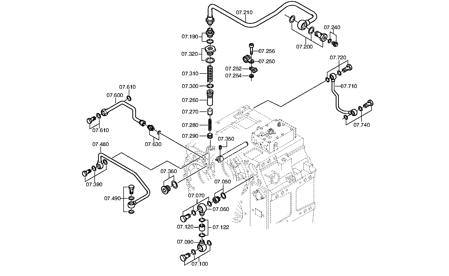Трубопровод 3085207101 ZF
