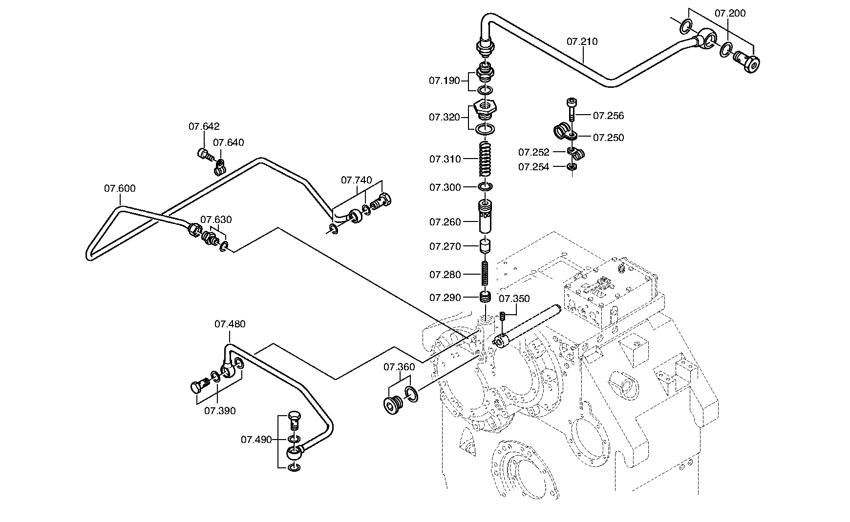 Трубопровод 3085207031 ZF