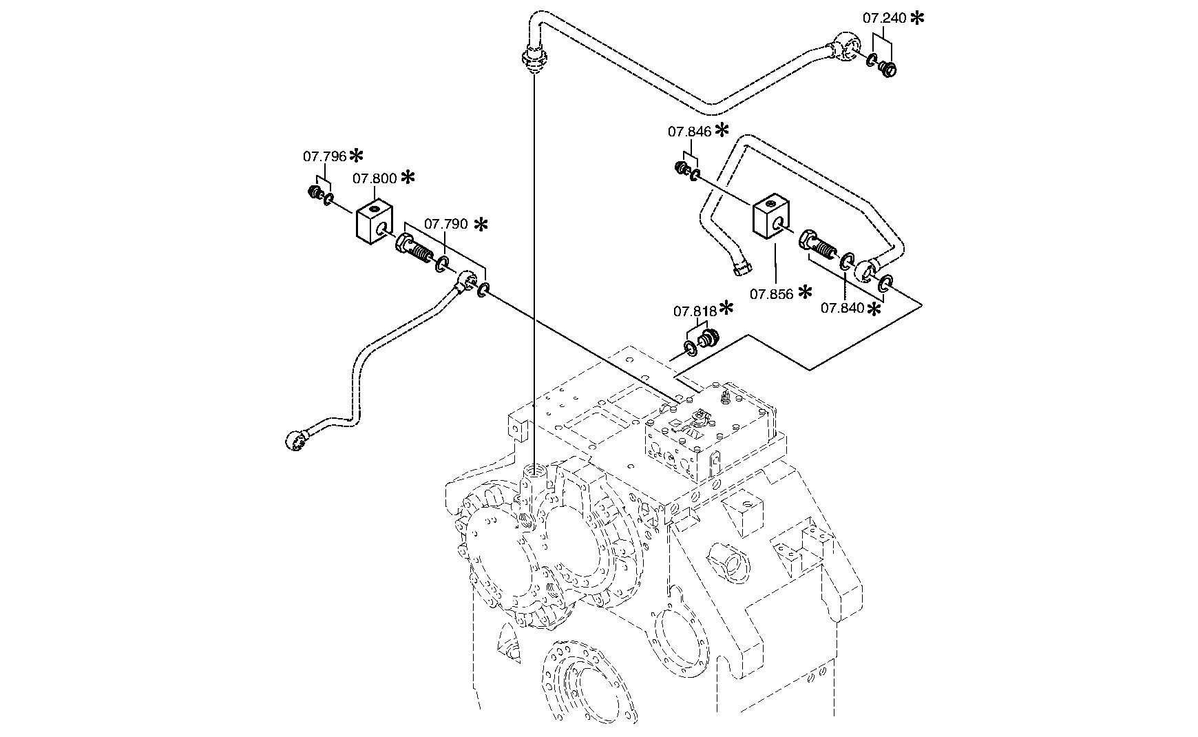 OIL PIPE 3085207020 ZF