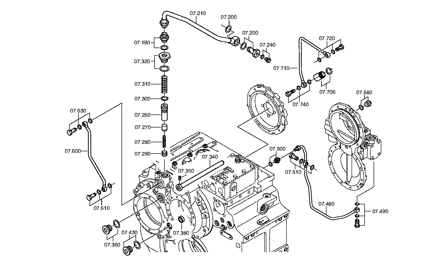 Форсуночная трубка 3085207216 ZF