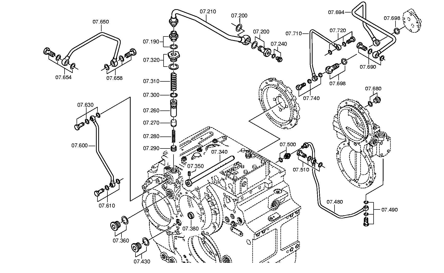 Трубопровод 3085207164 ZF