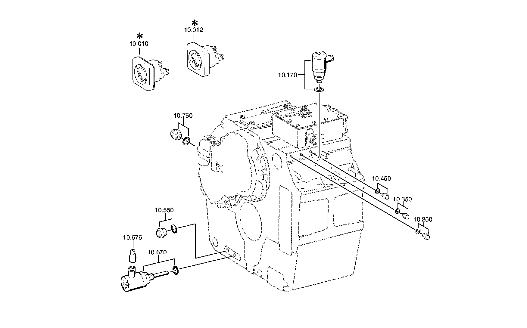 PRESSURE DISPL. 0501208077 ZF