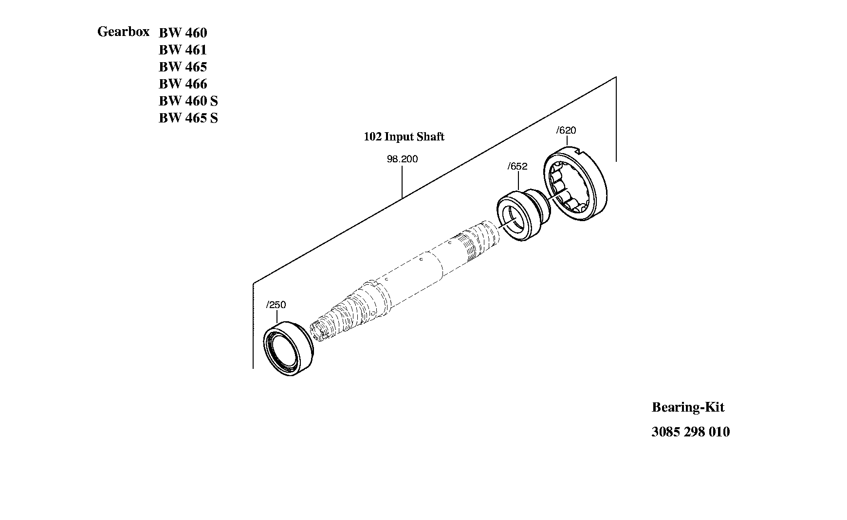 BEARING SET 3085298013 ZF