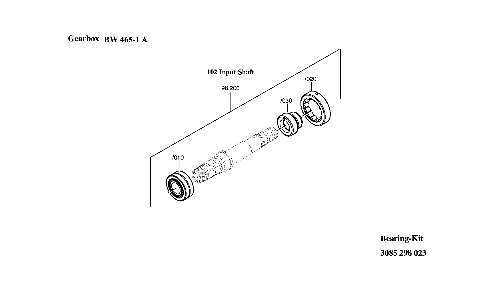 BEARING SET 3085298023 ZF