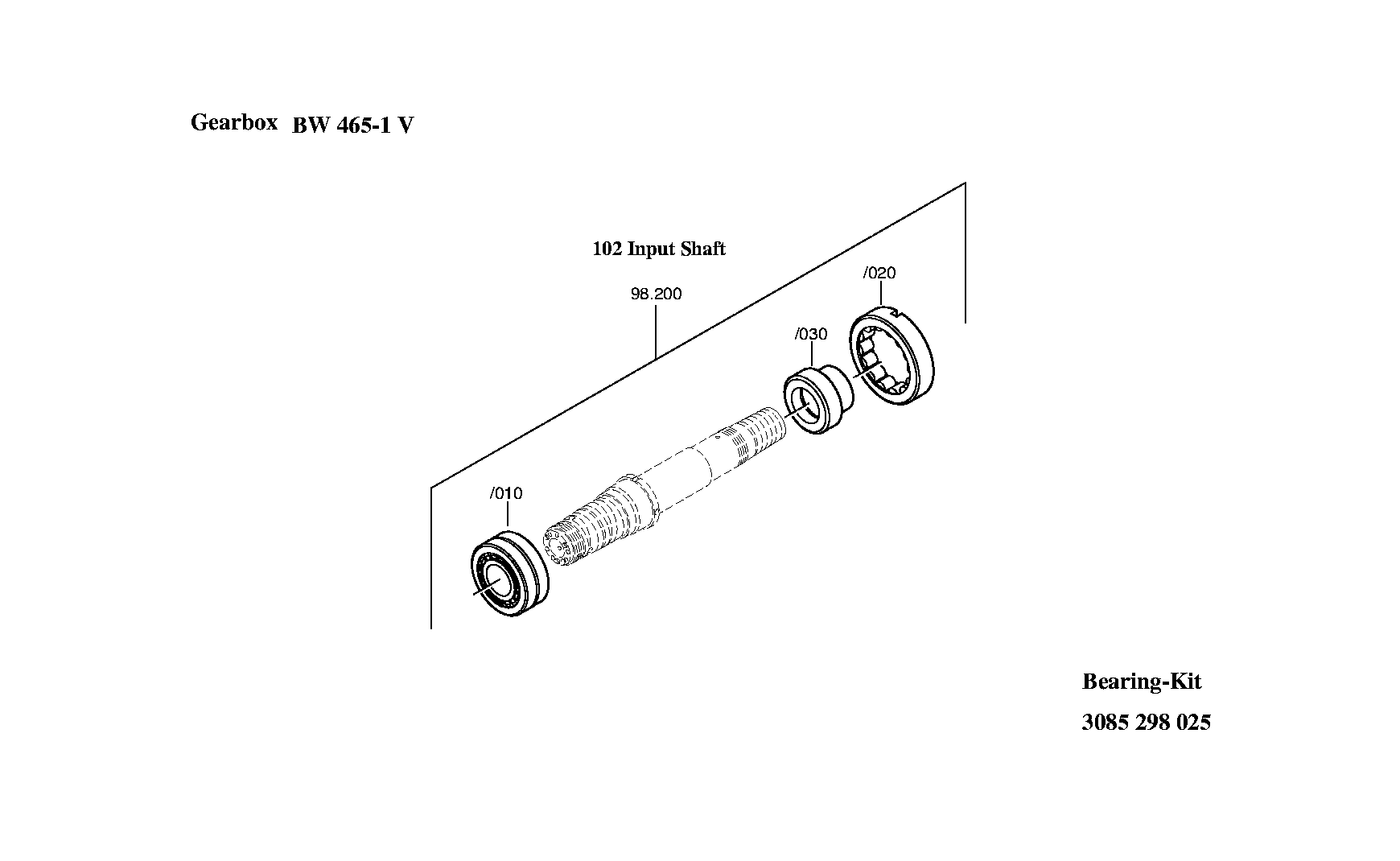 BEARING SET 3085298025 ZF