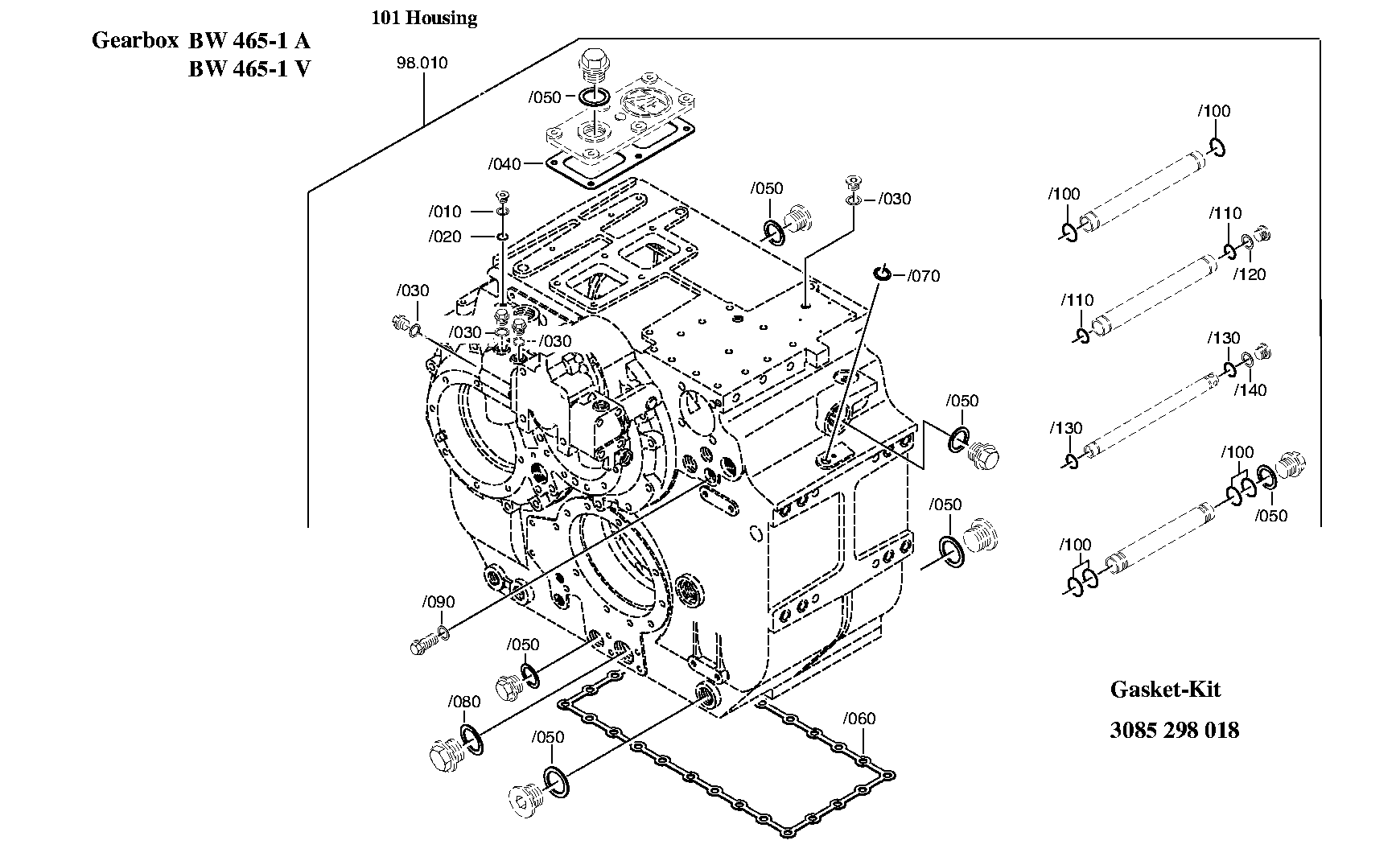 Комплект уплотнений 3085298020 ZF