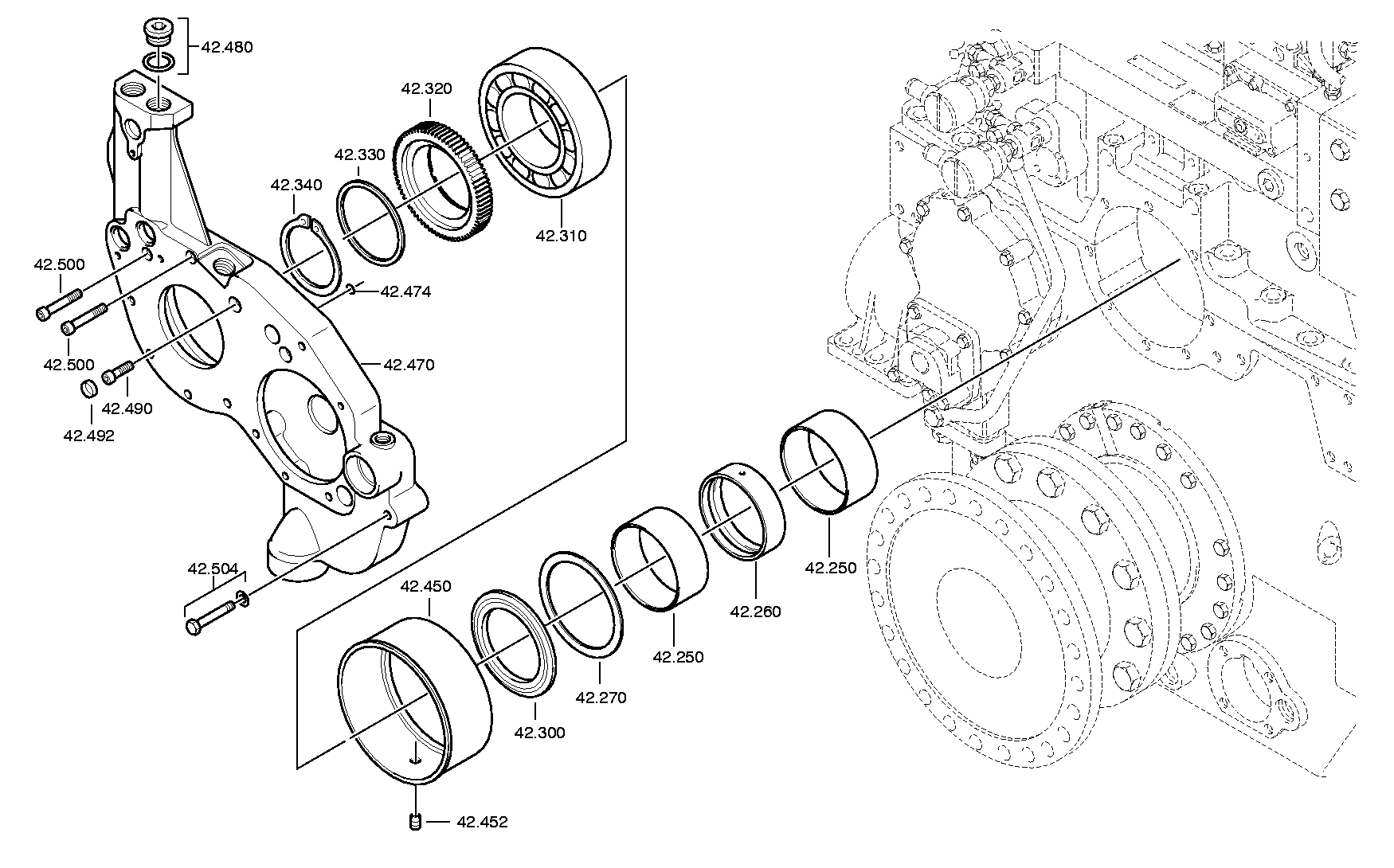 Болт с шестигранной головкой 0636020405 ZF