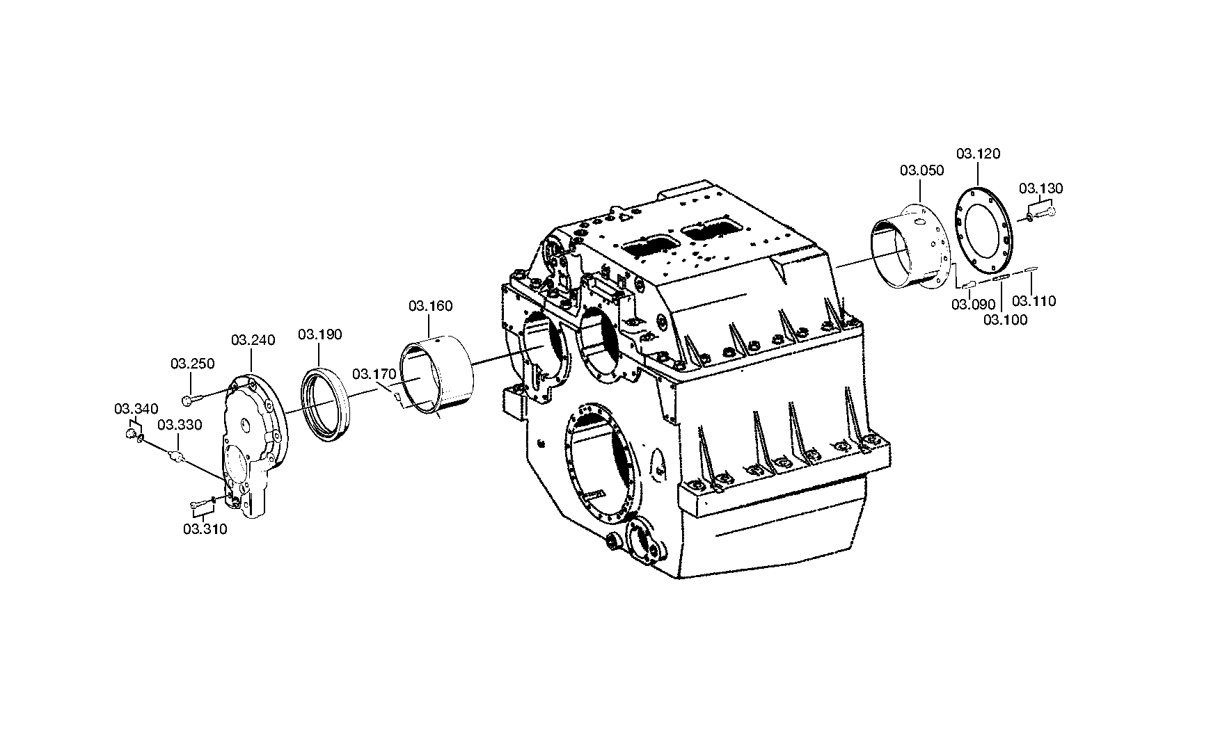 Косозубое зубчатое колесо 3052303051 ZF