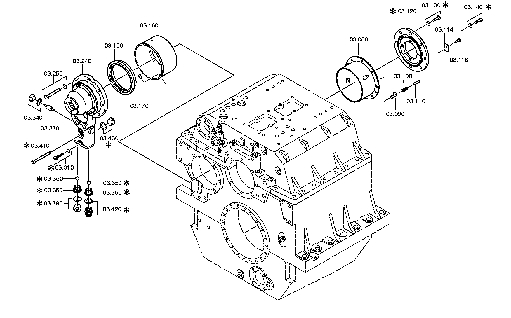 Косозубое зубчатое колесо 3052303025 ZF
