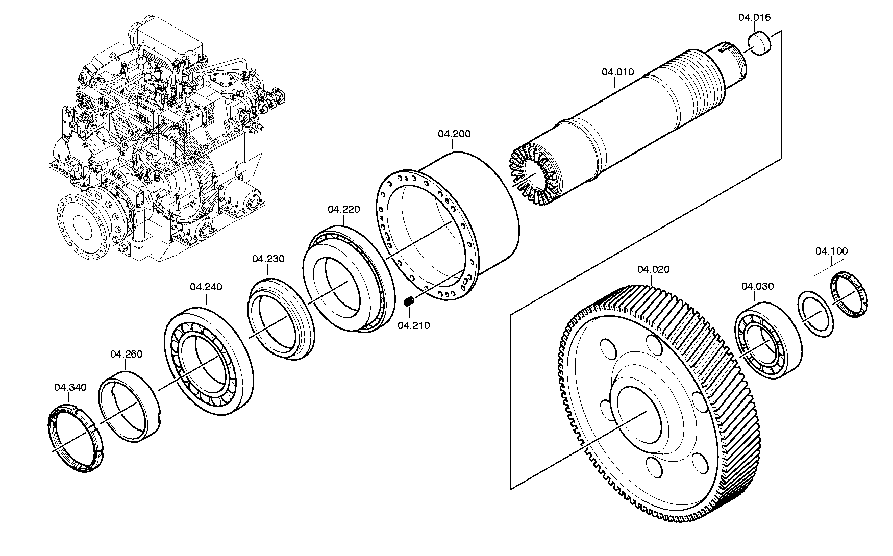 Болт с шестигранной головкой 0636020367 ZF