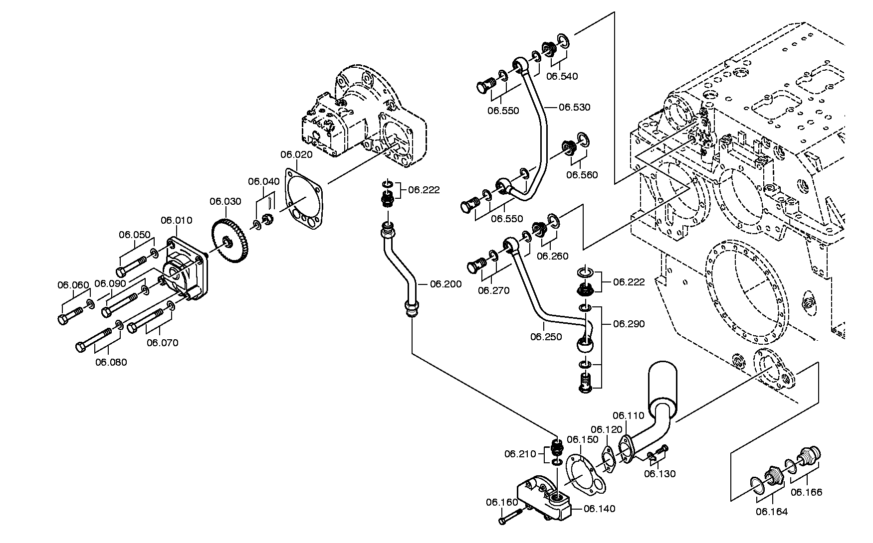 Трубопровод 3052207122 ZF