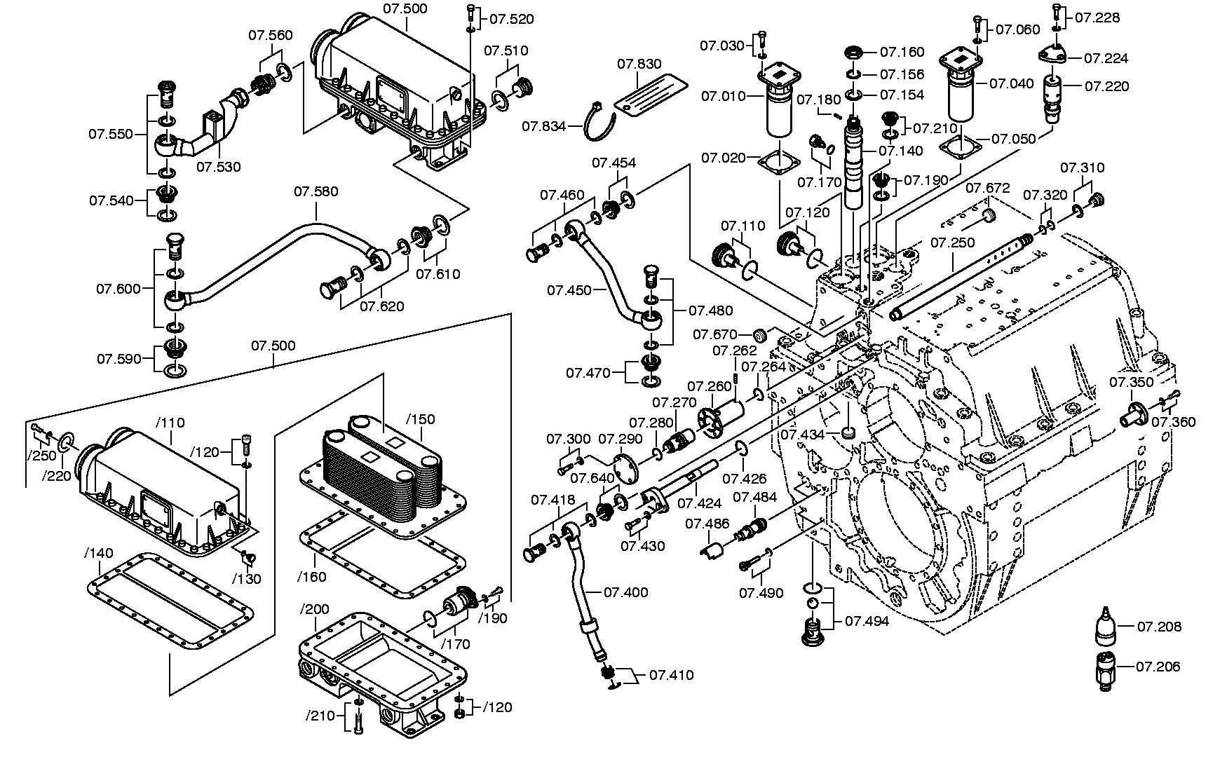 Трубопровод 3052207130 ZF