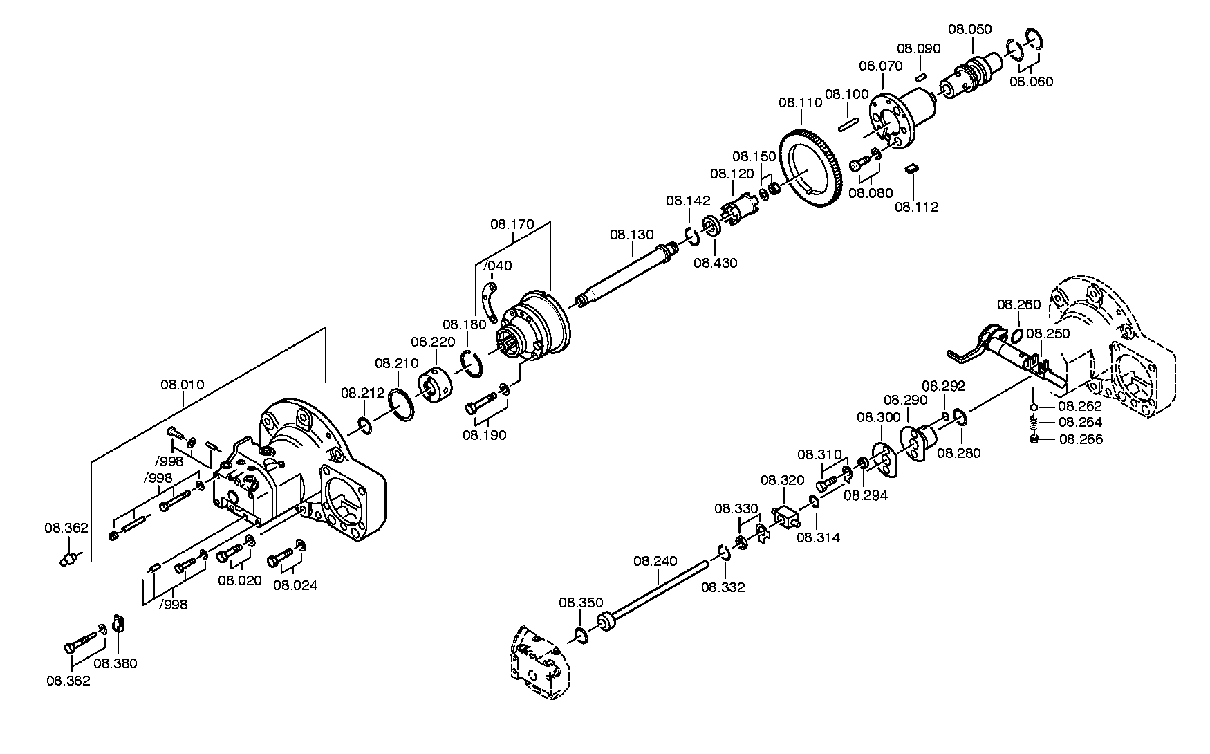 GEAR SHIFT ROD 3052308080 ZF