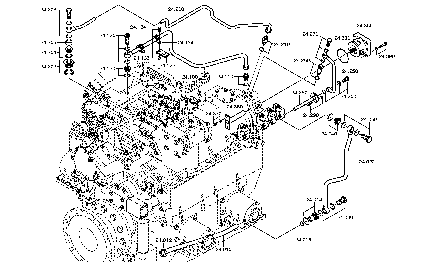 Трубопровод 3052207156 ZF