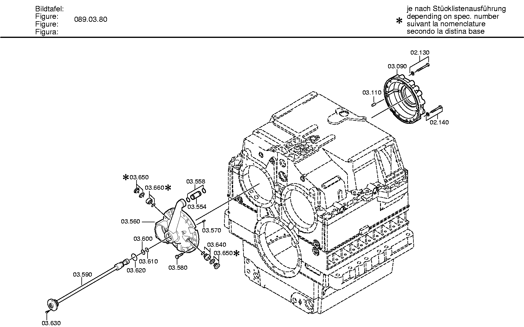 Болт с шестигранной головкой 0736010320 ZF