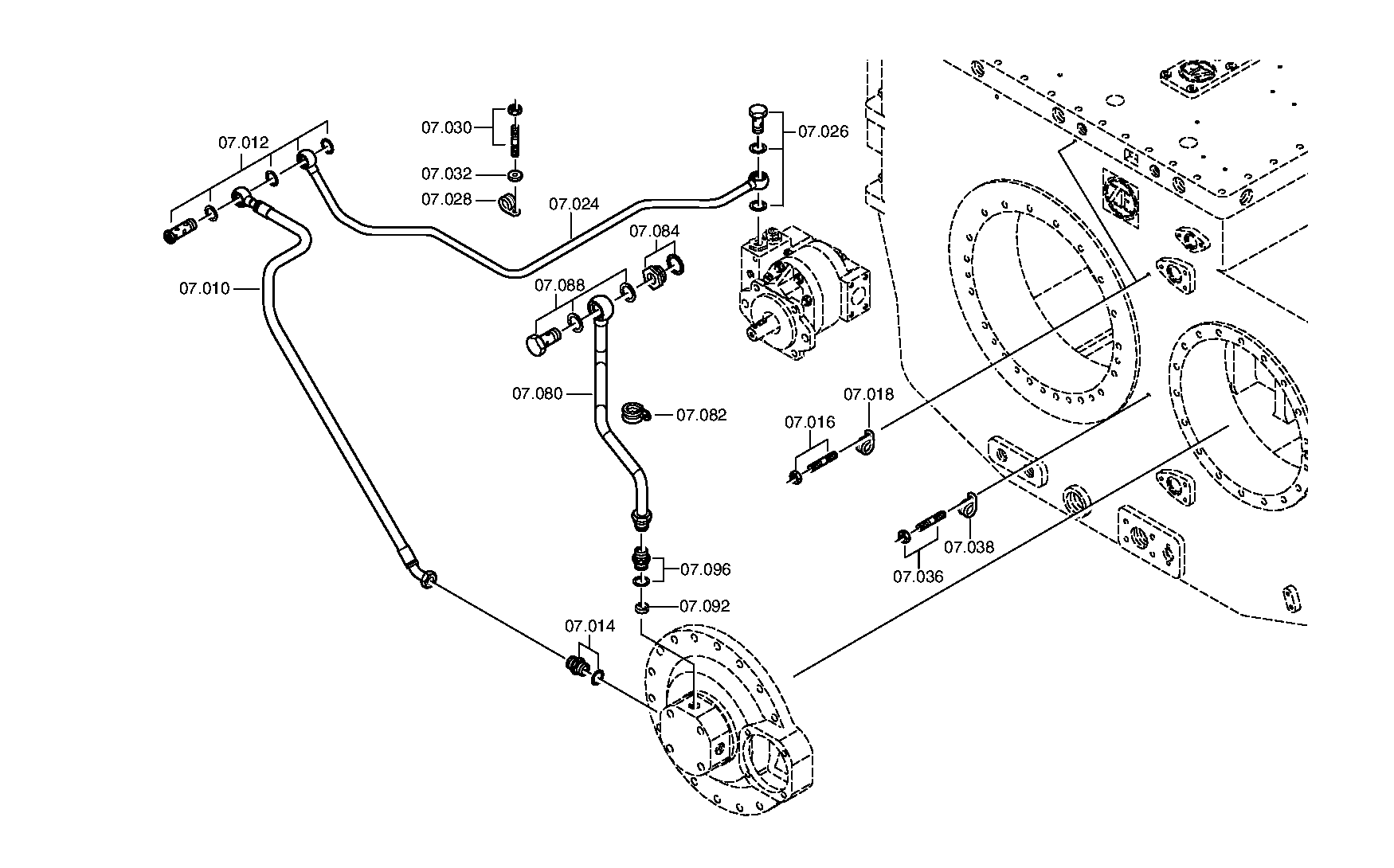 Трубопровод 3092208001 ZF