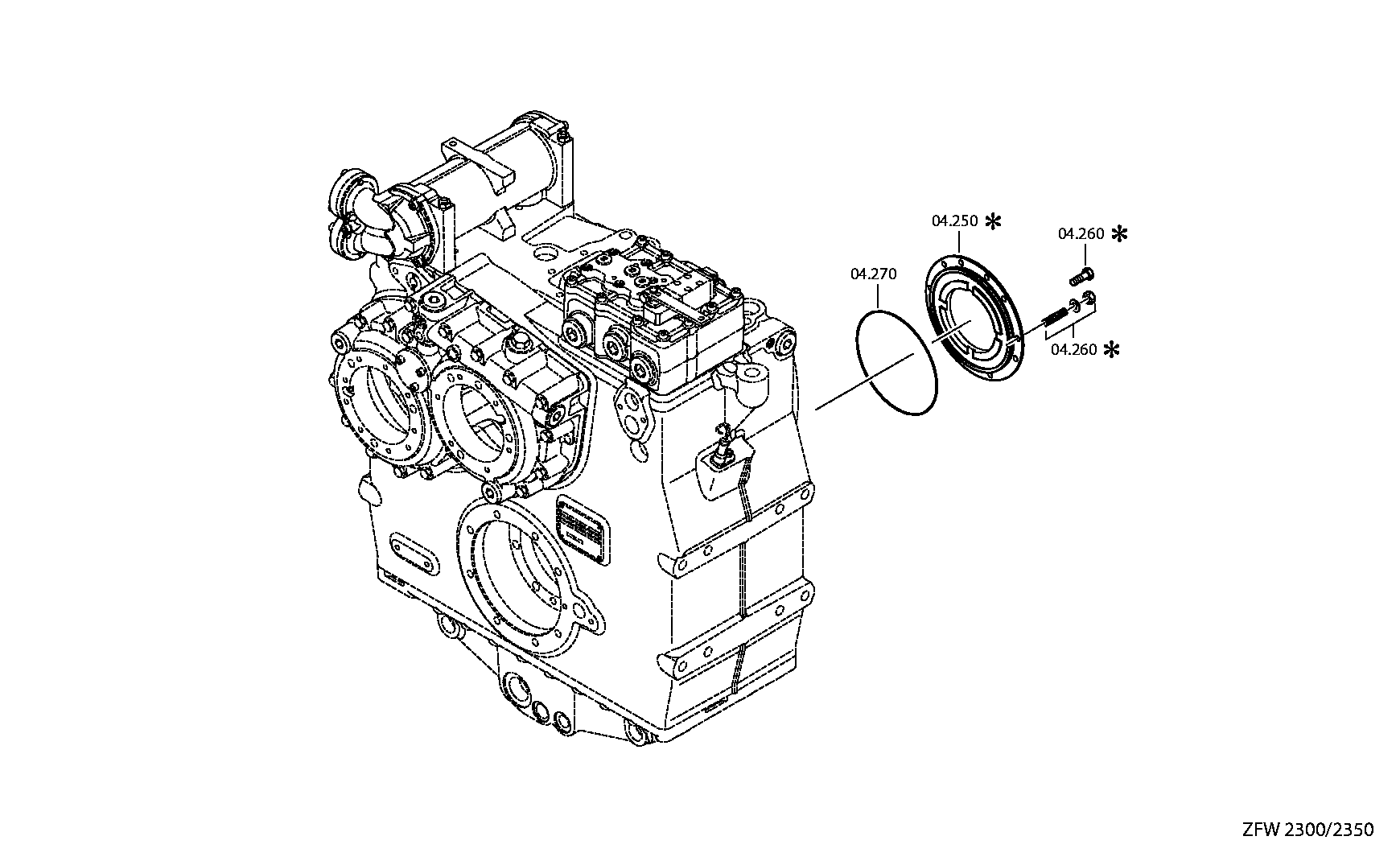 Вторичный вал 3100304183 ZF