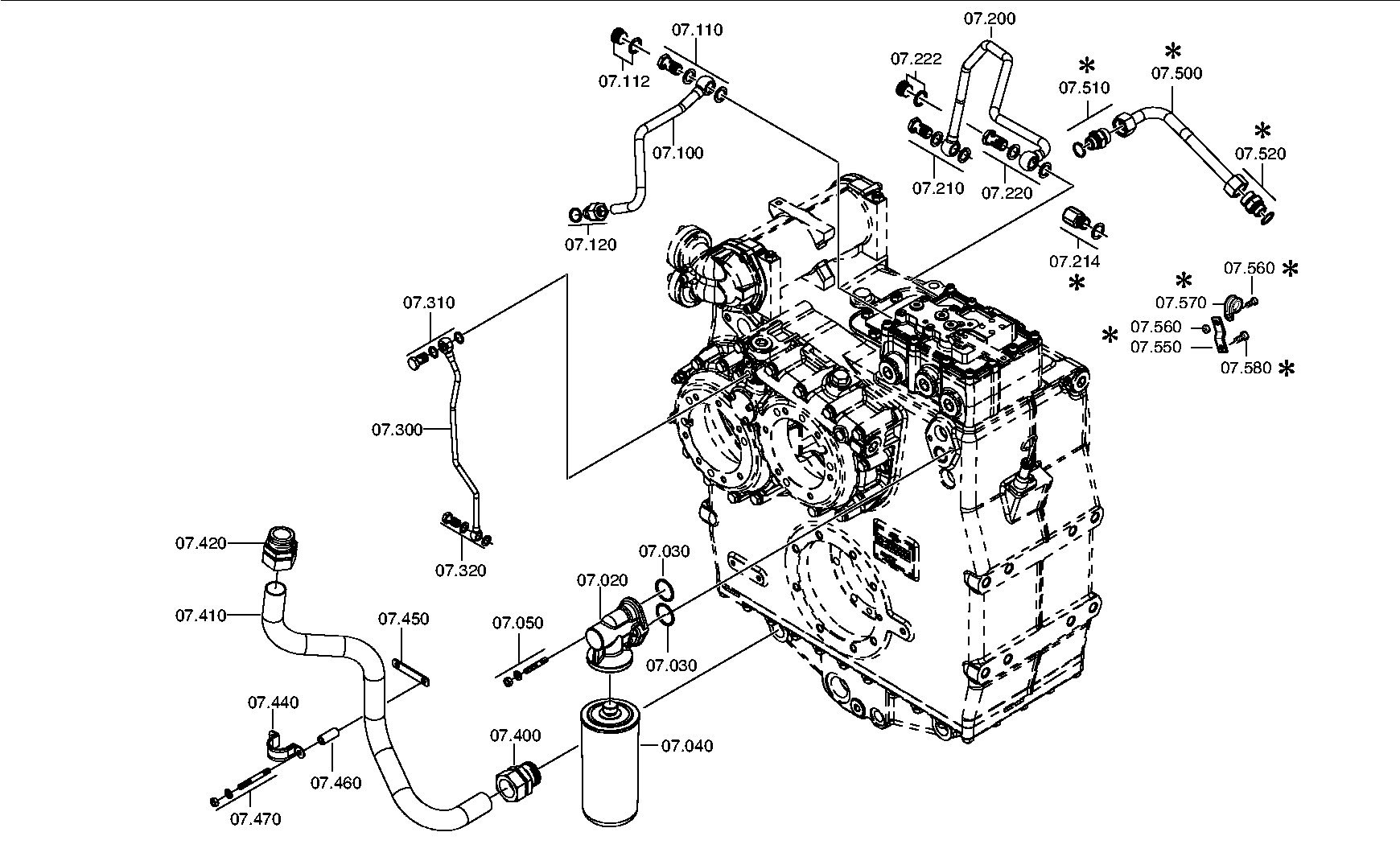 SUCTION LINE 3100307056 ZF