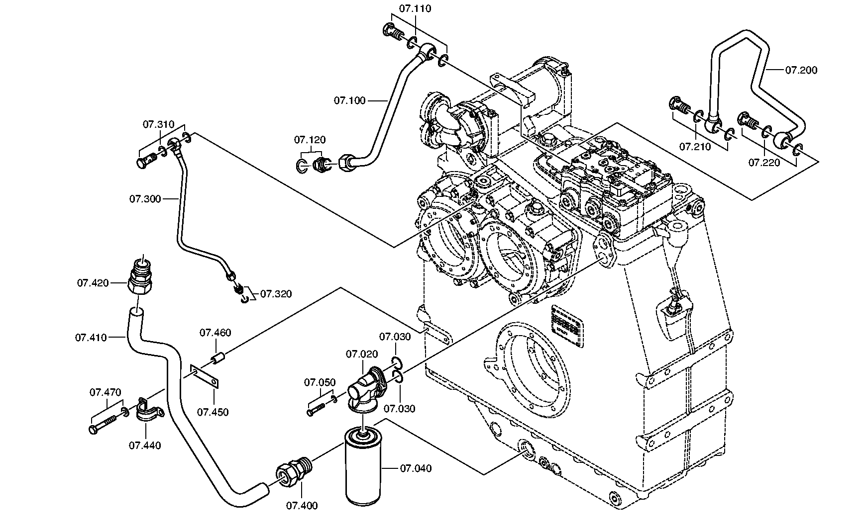 SUCTION LINE 3100307032 ZF