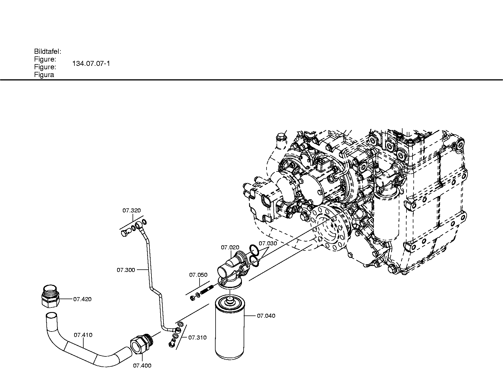 SUCTION LINE 3100307021 ZF