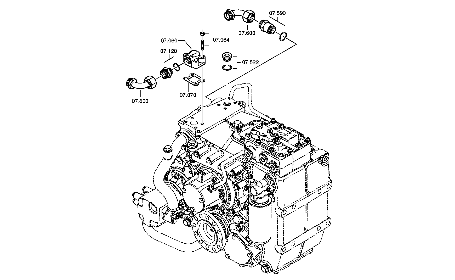 SUCTION LINE 3100307054 ZF
