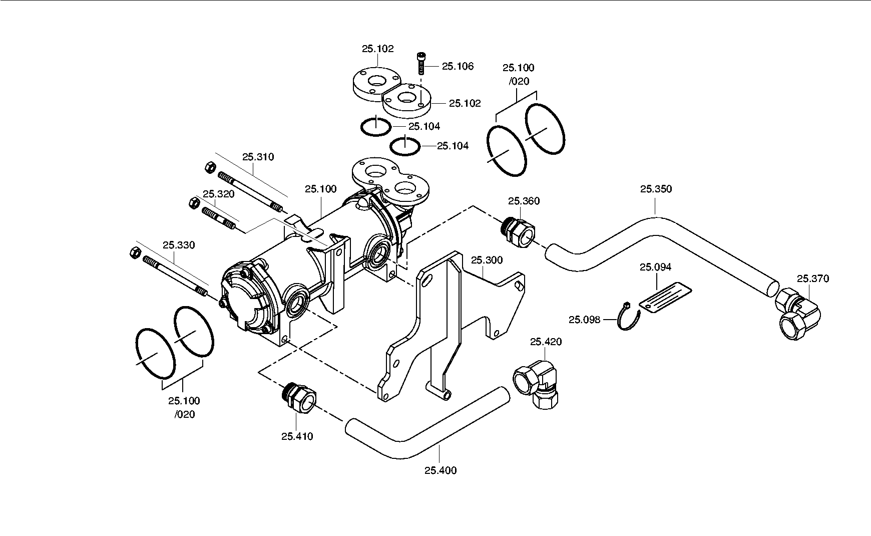 Трубопровод 3100225001 ZF
