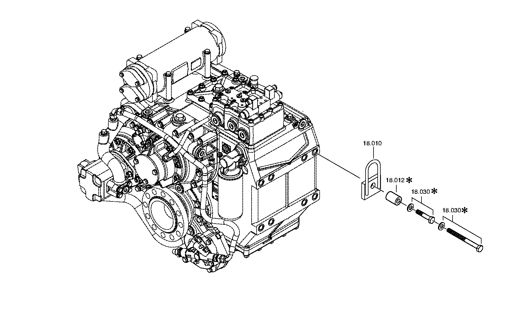 Болт с шестигранной головкой 0636011446 ZF