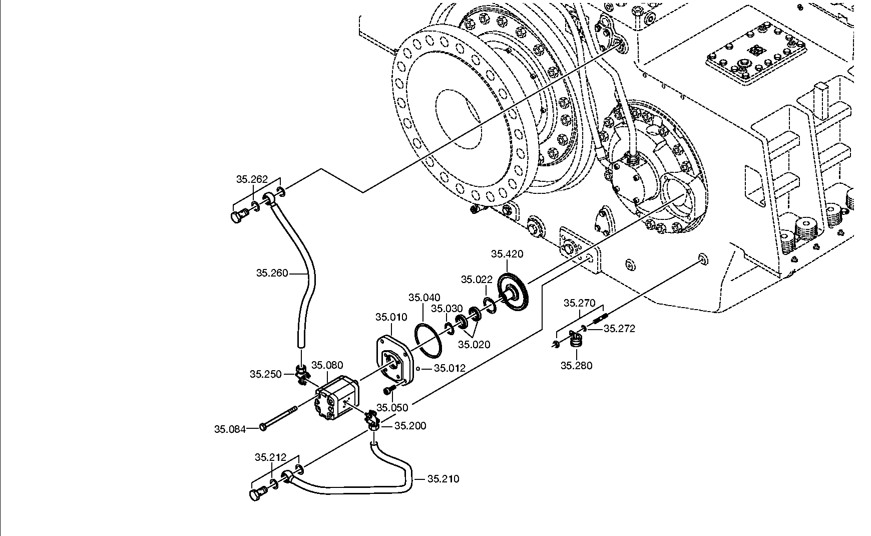 SUCTION LINE 3102235002 ZF