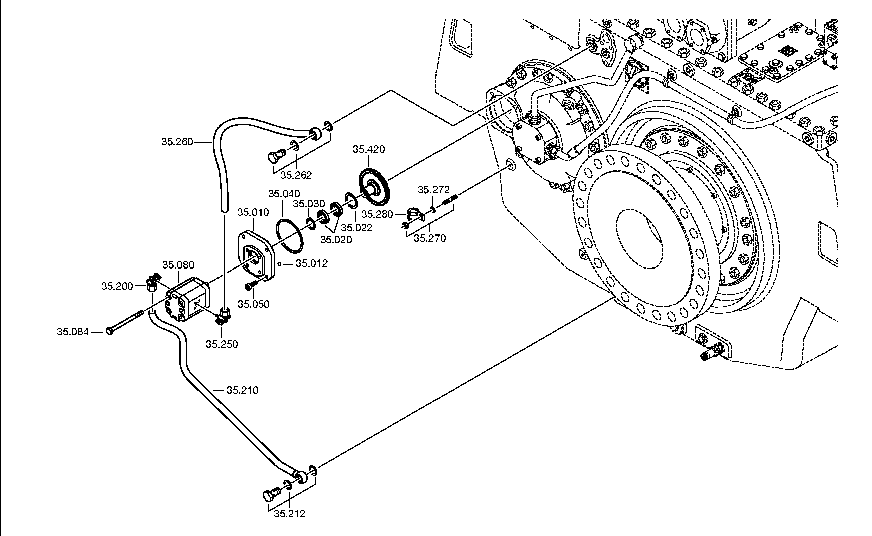 SUCTION LINE 3102235001 ZF