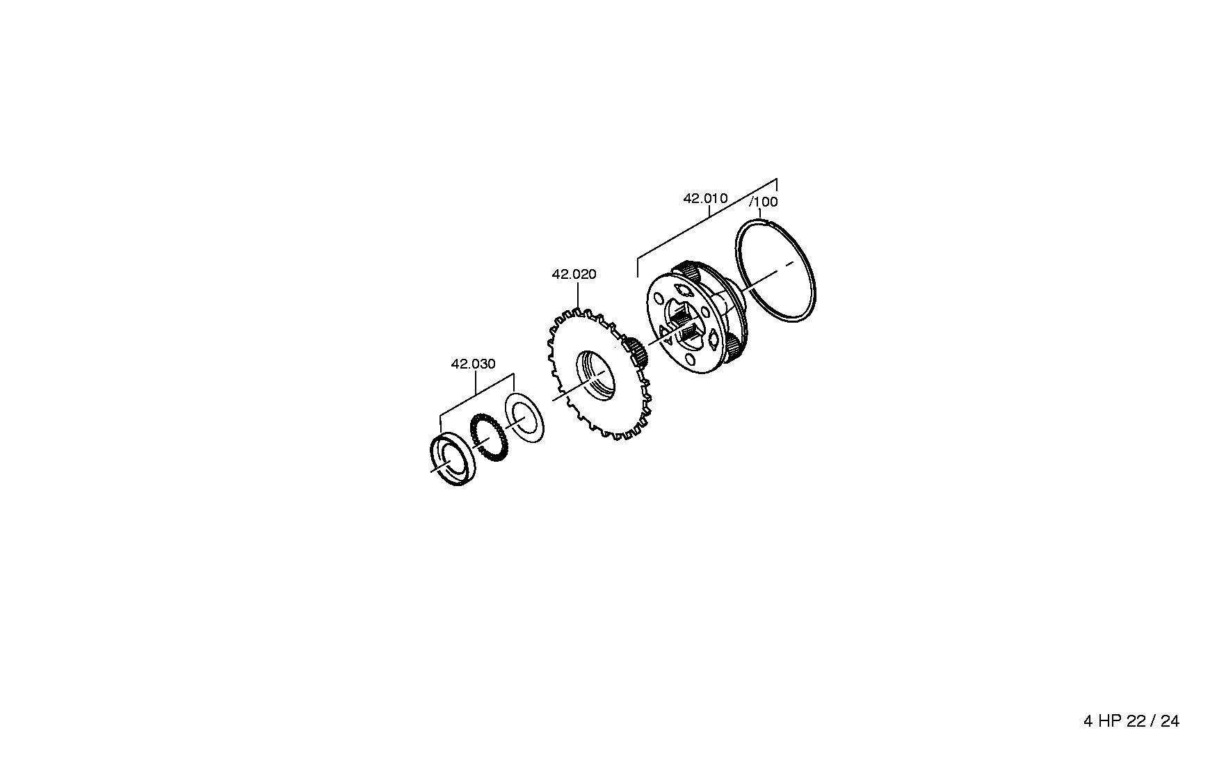 SUN GEAR 1043232144 ZF