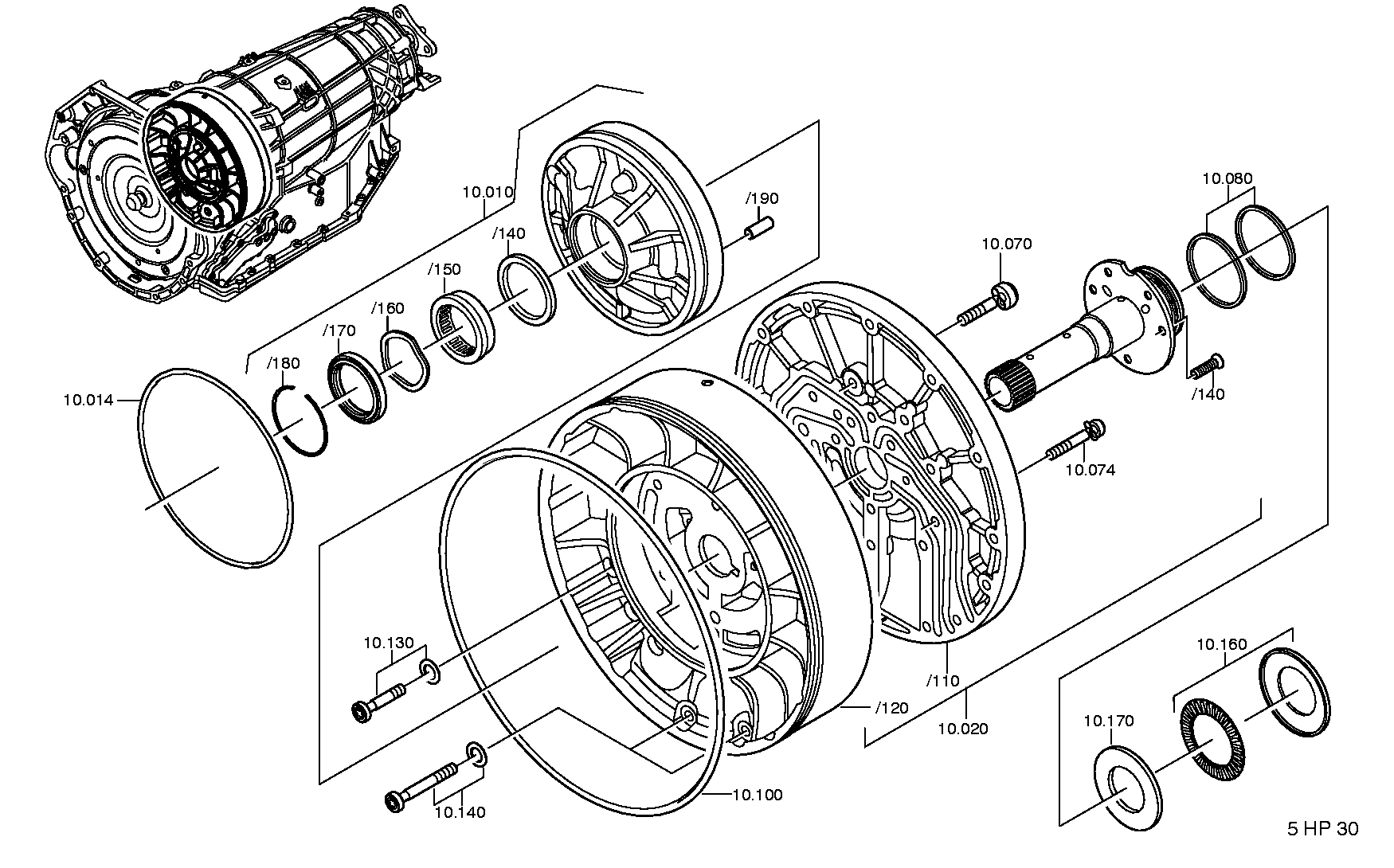 Винт TORX 0736101161 ZF
